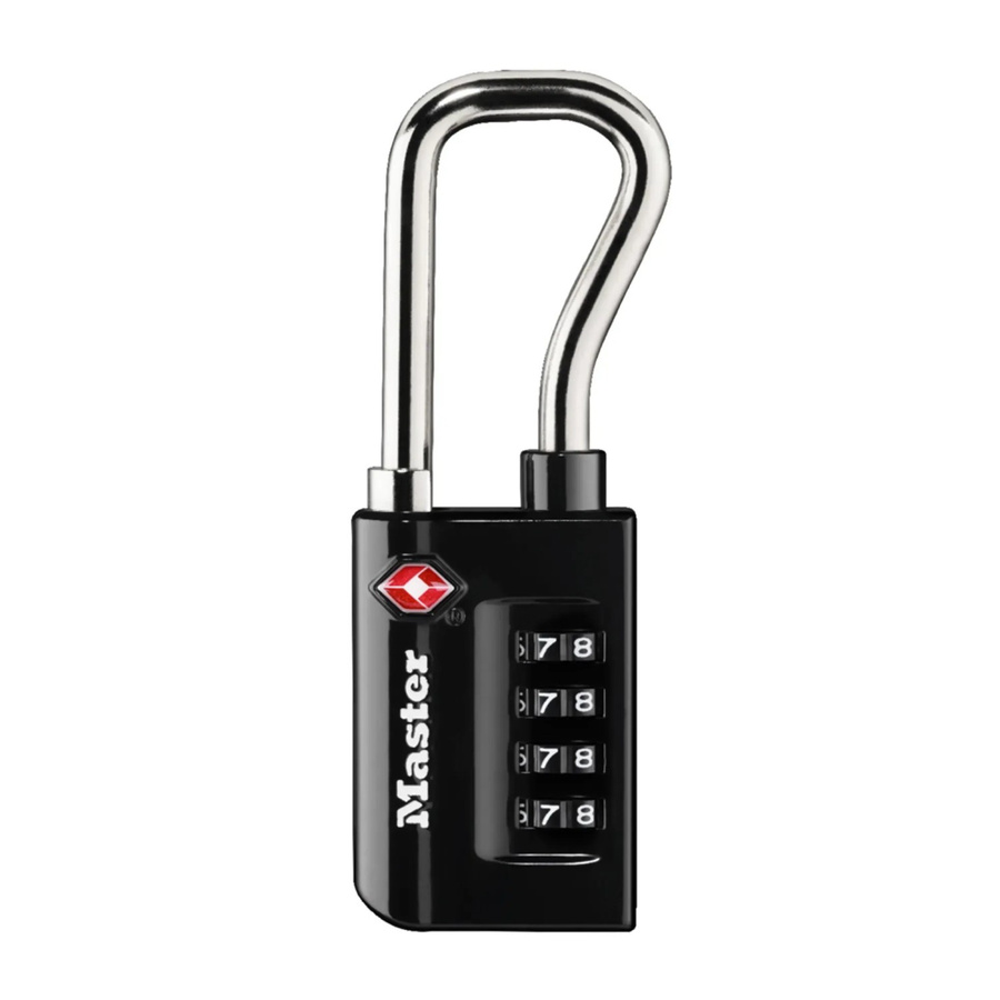 Master Lock TSA-Reise-Vorhängeschloss mit Kombination aus Stahl in Schwarz - Bild 2