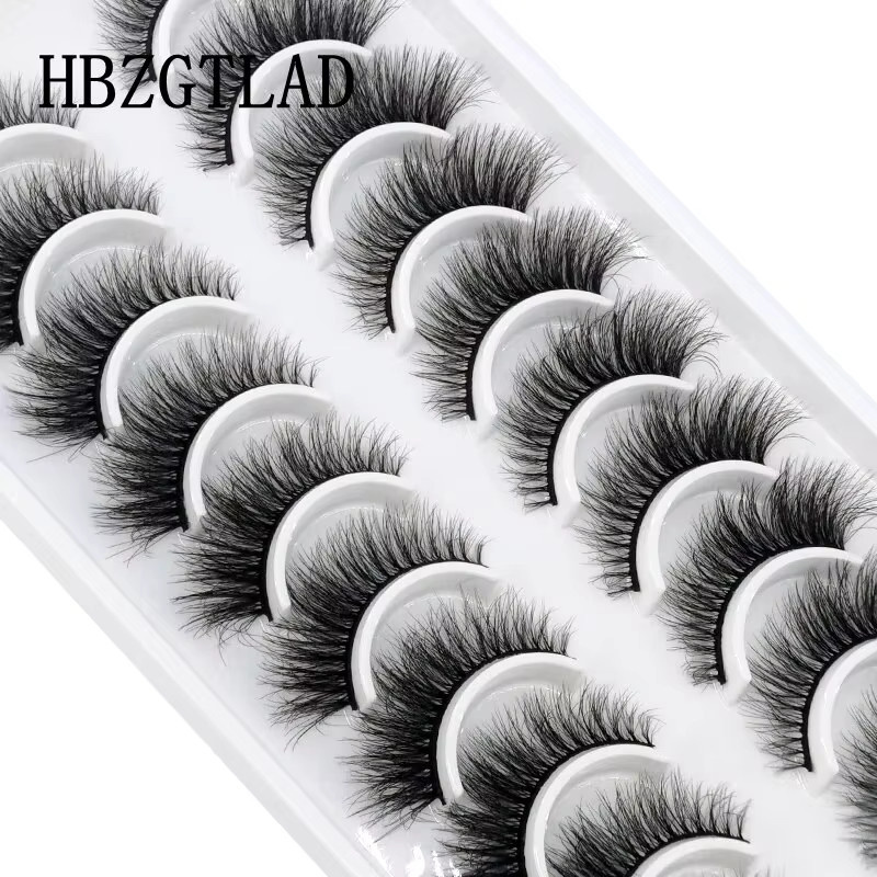 5D Faux Nerz Wimpern, 10 Paar, Black, Natürlich - Bild 5