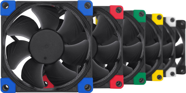 Noctua NF-A8 PWM chromax.black.swap Gehäuselüfter Schwarz B/T/H: 80 x 80 x 25 mm - Bild 2