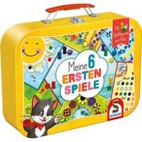 Schmidt Spiele Meine 6 ersten Spiele Brettspiel-Spielesammlung mit Mensch ärgere dich nicht und Geschicklichkeitsspielen in Bunt/Mehrfarbig