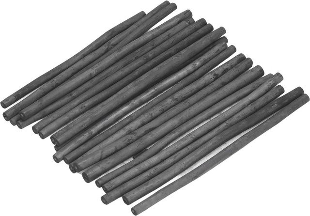 20 Stück Wosawe Holzkohle-Stifte in Schwarz zum Skizzieren und Zeichnen - Bild 1