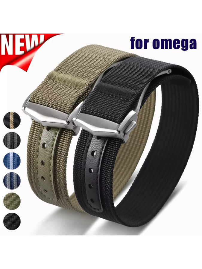 HQstrap Uhrenarmband Nylon, 20 mm, 22 mm, Unisex, Bunt - Bild 6