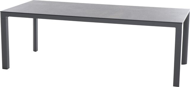 Siena Garden Gartentisch Silva Rechteckig HPL Titan Grau Matt B/T: 220 x 100 cm - Bild 1