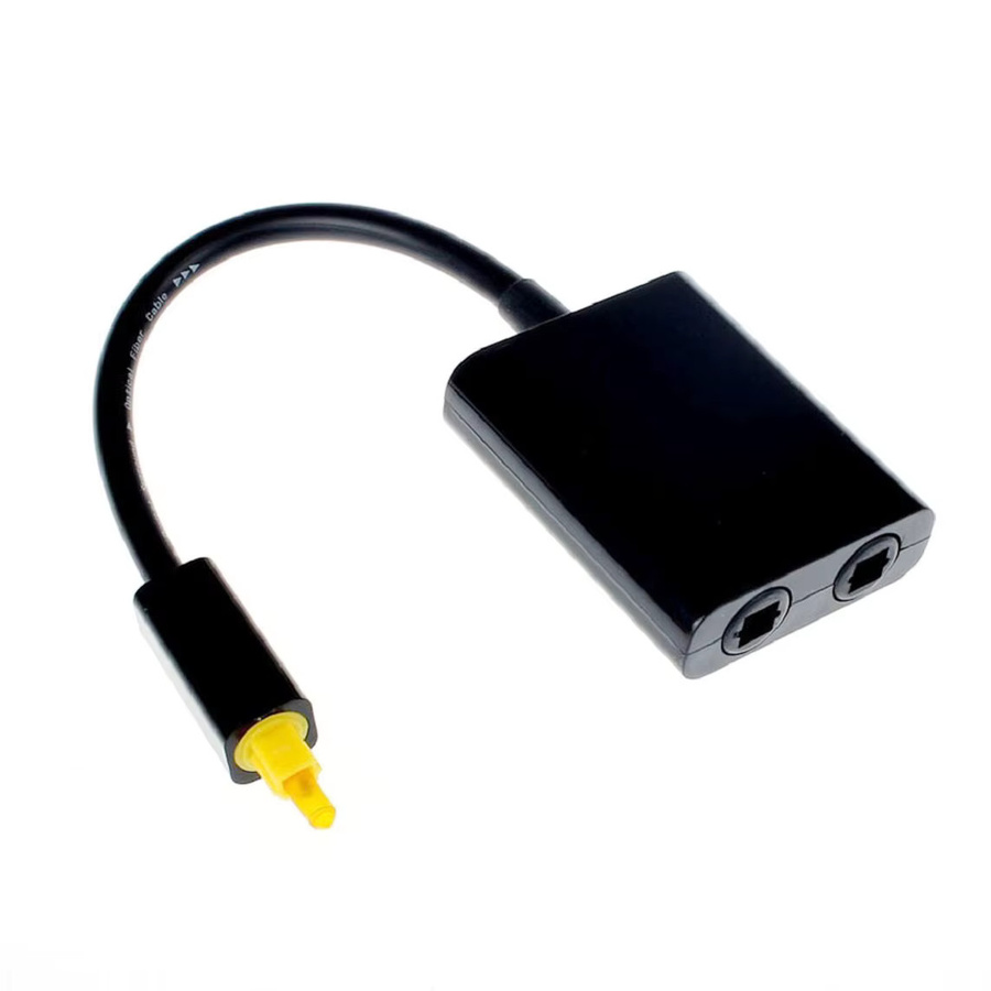Liujyjc Optischer Toslink SPDIF Audio Splitter 1 Eingang auf 2 Ausgänge, Schwarz - Bild 5