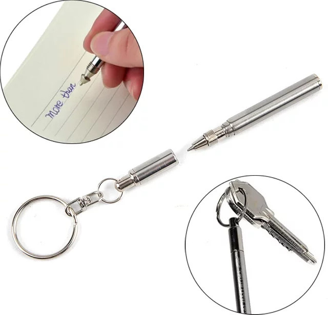 Schlüsselring Edelstahl, 6,3 cm, Silber, Unisex - Bild 1