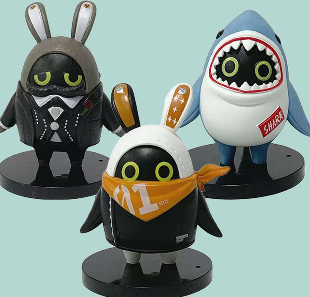 Zenless Zone Zero Bangboo EOUS Sharkboo Amillion Figur aus PVC und Weichgummi, Multicolor - Bild 1