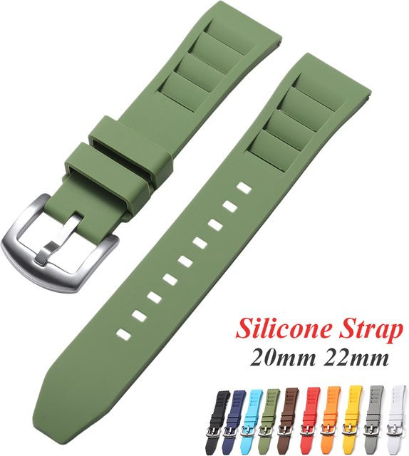 HQstrap Uhrenarmband Silikon, 20mm 22mm, Unisex - Bild 1