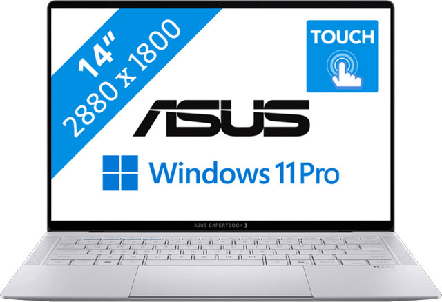 ASUS ExpertBook Ultra B9406CAA-TH0875X-S Copilot+ PC mit 14 Zoll OLED Display, Intel Prozessor, 32 GB RAM, 1 TB SSD, Windows, Silber - Bild 1