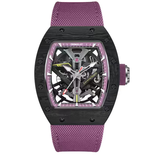 CRONUSART Armbanduhr Automatik, Kohlefaser, Tonneau, 50 mm, Herren - Bild 2