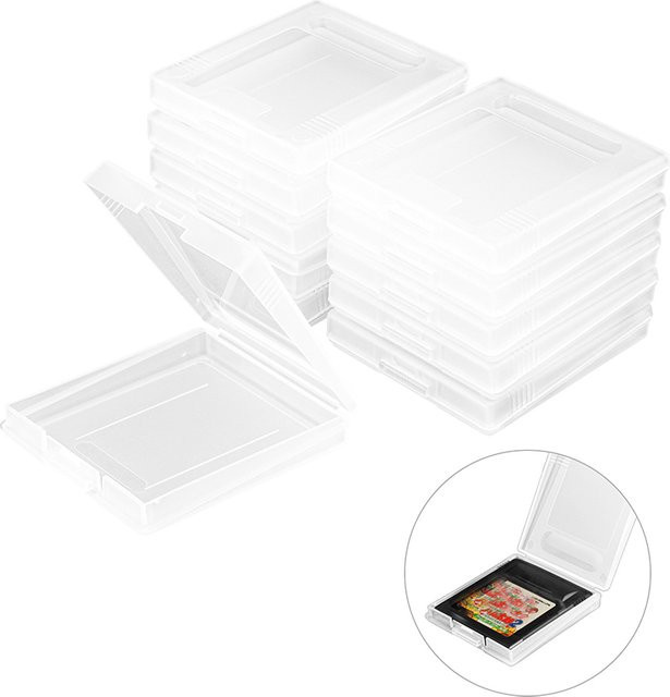 Transparente Kunststoffbox für Nintendo GB, GBC und Gameboy Advance zur Aufbewahrung von Retro-Gaming-Kartuschen - Bild 1