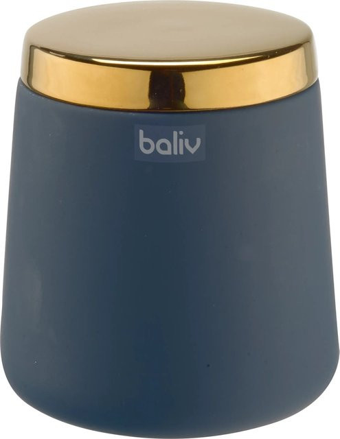 baliv Dark Wonder Kosmetikdose aus Keramik in Blau-Gold - Bild 1