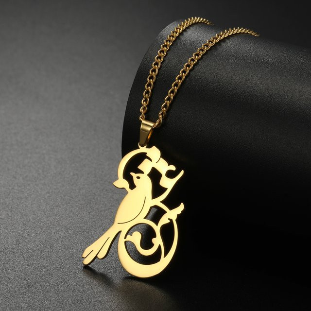 VASSAGO Anhänger Halskette, Edelstahl, Gold, Vintage, Unisex - Bild 1