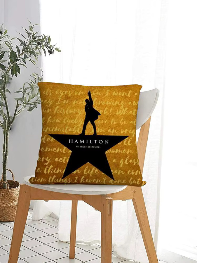 Hamilton-ES Musical Play Kissenbezug aus Plüschstoff in Gold, quadratisch, 30 x 30 cm - Bild 3