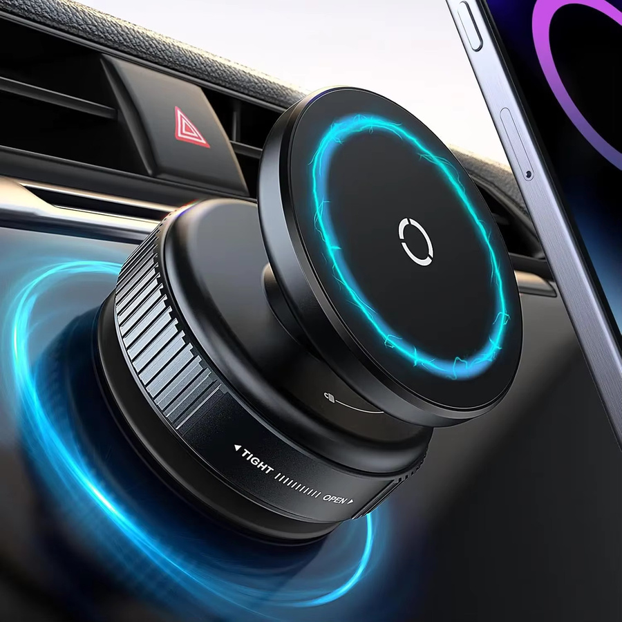 Muzisn Magnetische Autotelefonhalterung mit 360 Grad verstellbarem Saugnapf für Smartphones in Schwarz oder Weiß - Bild 7