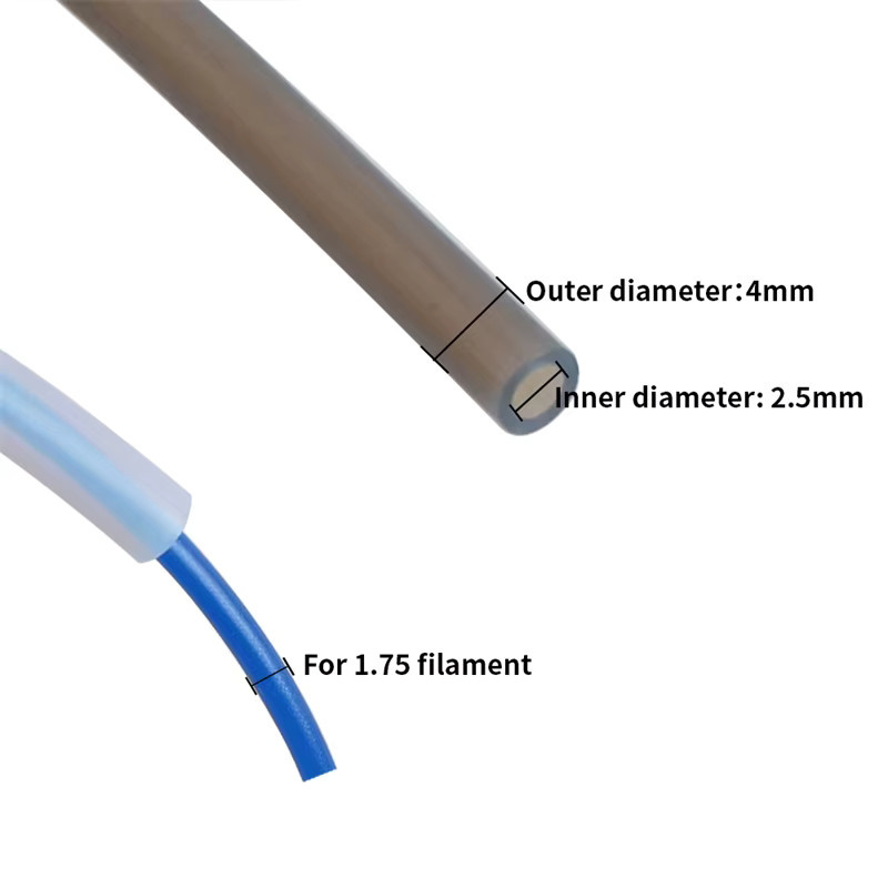 Bambulab PTFE-Rohr für 3D-Drucker, 1,75 mm Filament, 4 m Länge, Weiß Grau - Bild 2