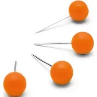 Nobo Pinnwandnadel in Orange aus Kunststoff (100 Stück) - Bild 1