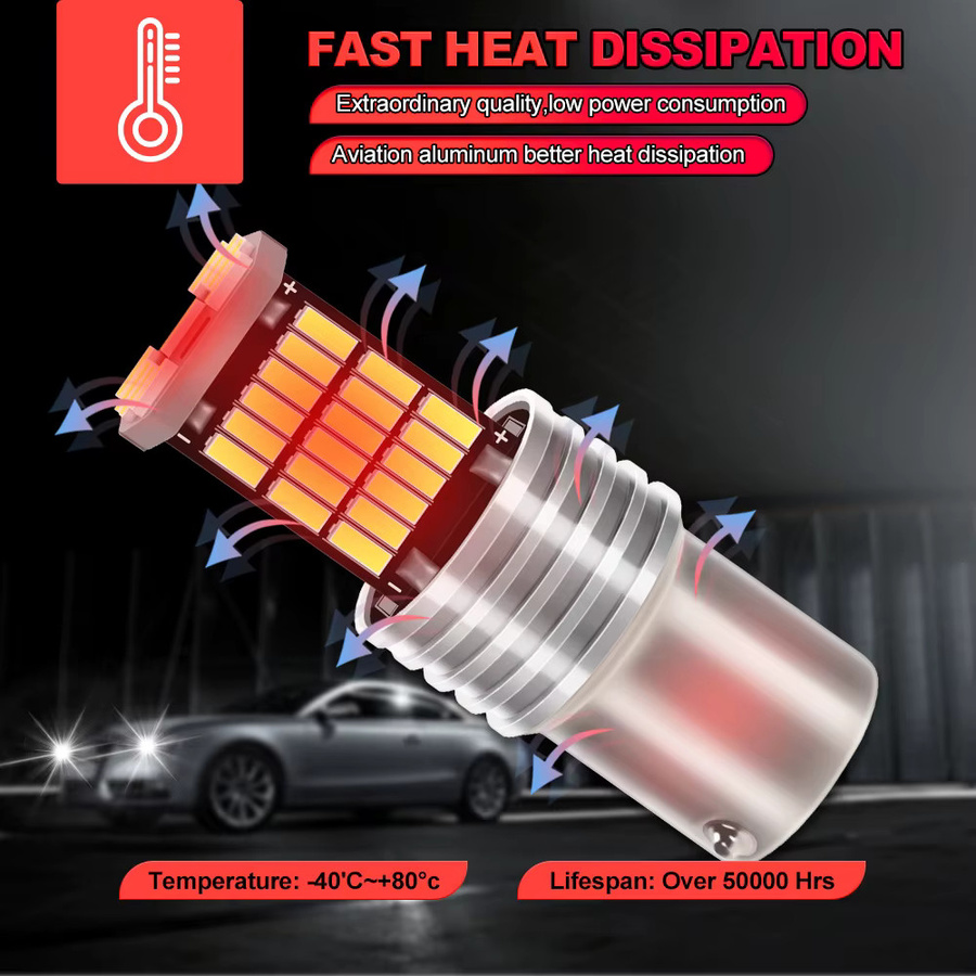 ChicYoo 2er Set BA15S P21W LED Autolampen 6000K Weiß für Blinker, Bremse und Rückwärtsgang passend für BMW 3er E46 (1998.09-2005.02) - Bild 6