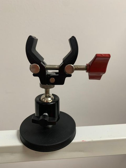 Magnetischer Handyhalter in Schwarz für Outdoor-Video-Livestreaming und feste Mobiltelefon-Aufnahmehalterung - Bild 1