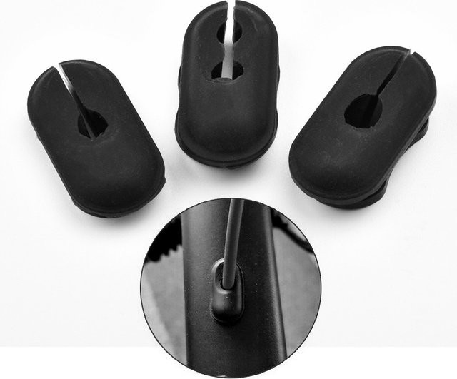 Ninebot Kabeldurchführung-Ersatzset aus Silikon für Max G30 Elektroroller, 3-teilig, Schwarz - Bild 1