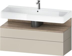 Duravit Waschtischunterschrank Qatego Beige Matt Wandhängend B/T/H: 119 x 47 x 59 cm - Bild 1