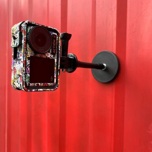 Magnetischer Saugnapf-Handyhalter mit 360 Grad Verstellbarkeit und flexiblem Schlauch für GoPro und DJI Sportkameras - Bild 1