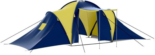 vidaXL Camping-Zelt für 9 Personen in Blau und Gelb 90413 - Bild 1
