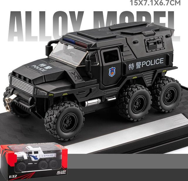 Linyi toy car Avtoros Shaman Sibirien Geländewagen, Modellauto, 1:32, Metall, mit Licht und Sound, ab 14 Jahre - Bild 1