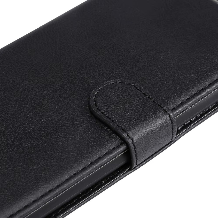 Lederne Brieftaschen-Flip-Cover Handyhülle mit Magnetverschluss für Samsung Galaxy S26 S10 S9 S8 S7 S6 Plus Edge in Schwarz - Bild 5