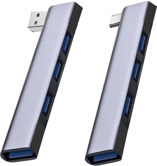 Kebidumei USB-C Hub 3.1 mit 4 Ports als Multi Splitter Adapter für USB 3.0 und 2.0, OTG-kompatibel für MacBook Pro, Xiaomi, Huawei und Lenovo - Bild 1
