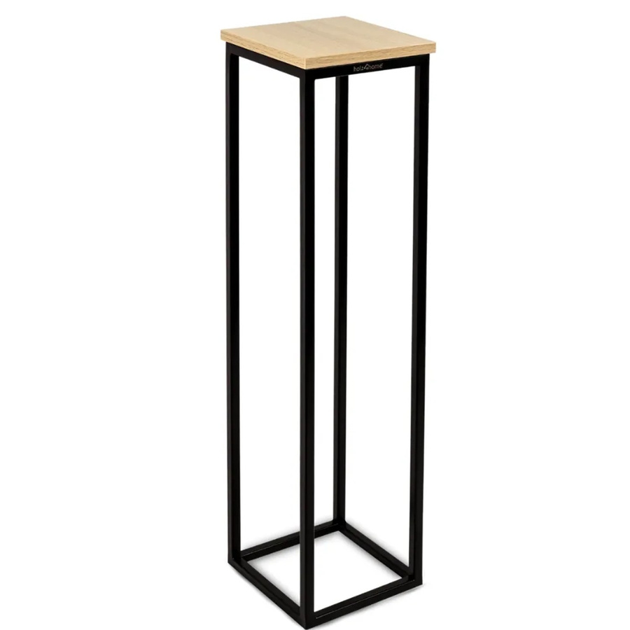 DELUKE Blumenständer LURI Pflanzenregal aus Holz und Metall im Loft- und Industriestil, Höhe: 90 cm - Bild 2