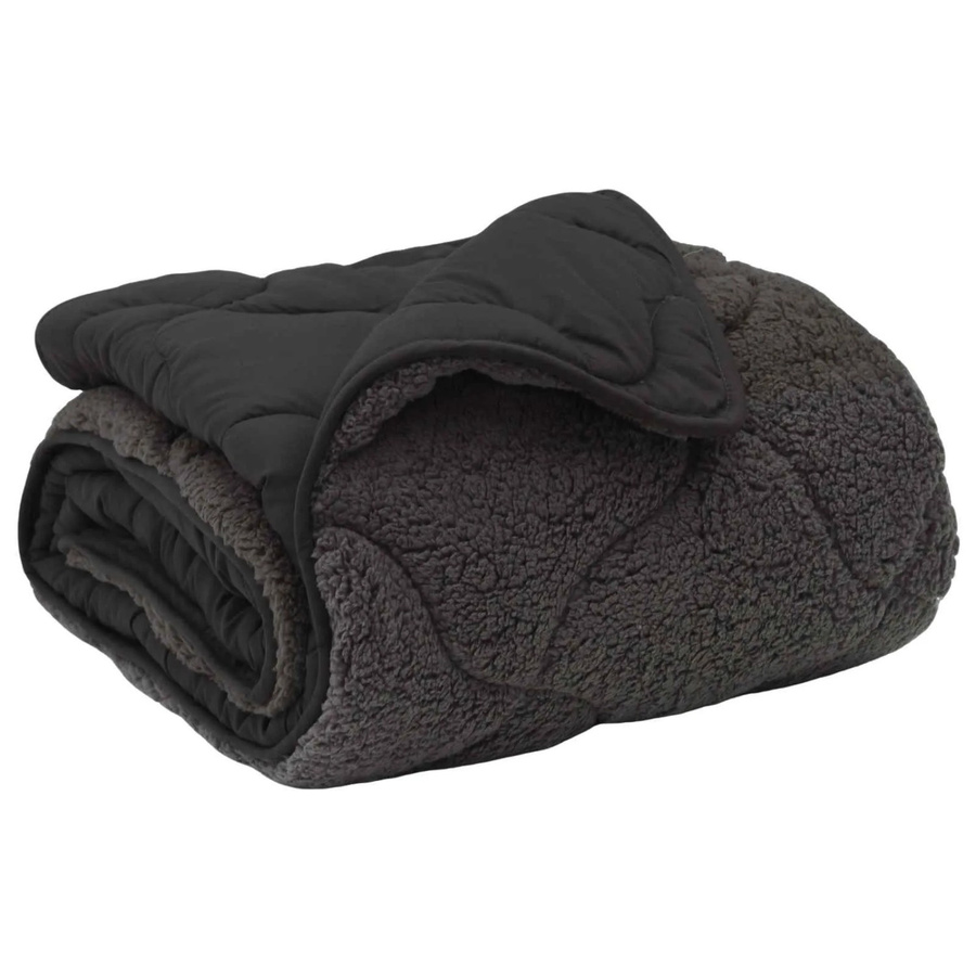 vidaXL Winterbettdecke aus Mikrofaser in Anthrazit, B/B: 240 x 220 cm - Bild 2