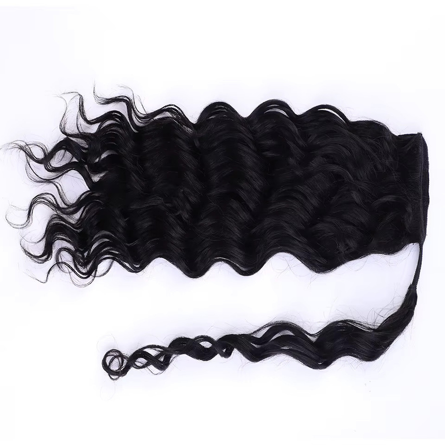 Sleek Bodywave-Echthaar-Pferdeschwanz-Haarteil zum Anklipsen, 16 Zoll, Damen - Bild 2