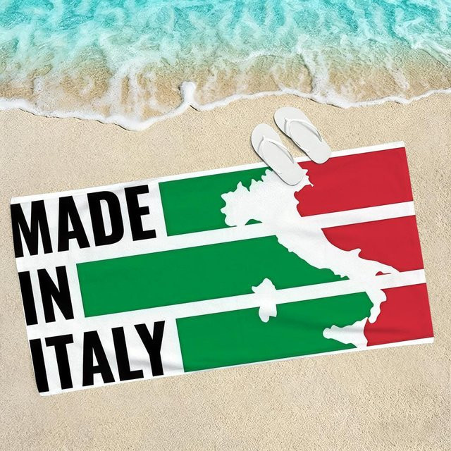 Strandtuch Flagge von Italien von JMG Household Supplies, Mehrfarbig, B/H: 80 x 160 cm - Bild 1