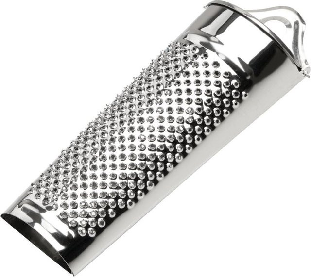 Fackelmann Muskatreibe Fine Grater aus Edelstahl in Silber, Durchmesser: 13 cm - Bild 1
