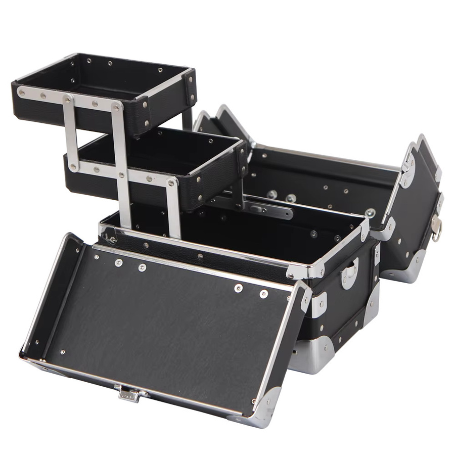 ALICOS Make-up-Organizer-Box, professionelles Kosmetiktui mit Tabletts - Bild 6