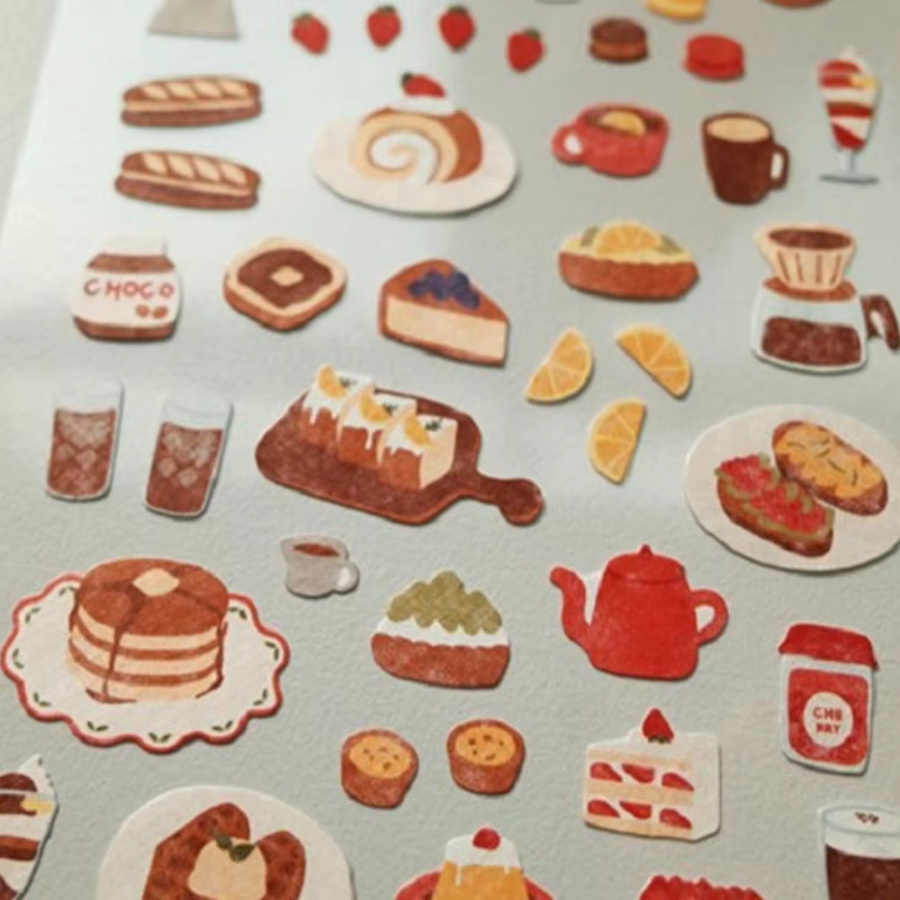 Suatelier Süße Wüste Tee Papier Aufkleber Multicolor für Scrapbooking und Journaling - Bild 2
