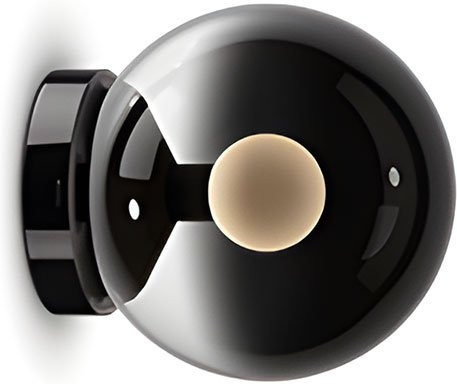 Occhio Luna scura 160 up LED-Wandleuchte in Dark Chrome mit Tunable White (2700K - 4000K) und Dimmer - Bild 1