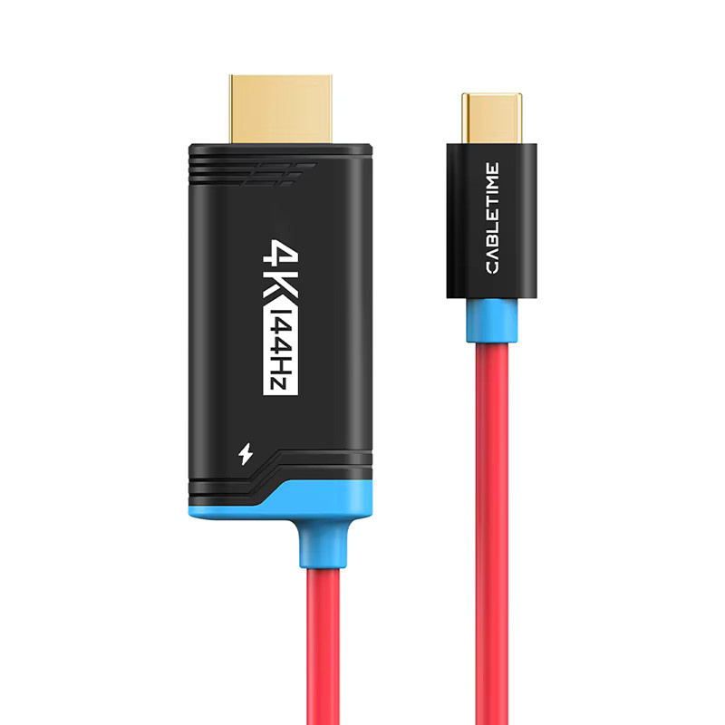 CABLETIME Switch 2 Dock Station Tragbare TV Dock mit 4K 144Hz, USB-C zu HDMI Adapter und PD 100W für Switch 2/1 OLED, PS4 und PS5, Blau - Bild 4