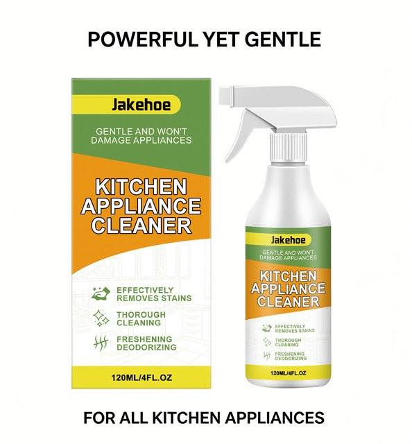JAKEHOE Küchengeräte-Reinigungsspray Fett- und Fleckenentferner für Herd, Ofen und Mikrowelle in Weiß - Bild 1