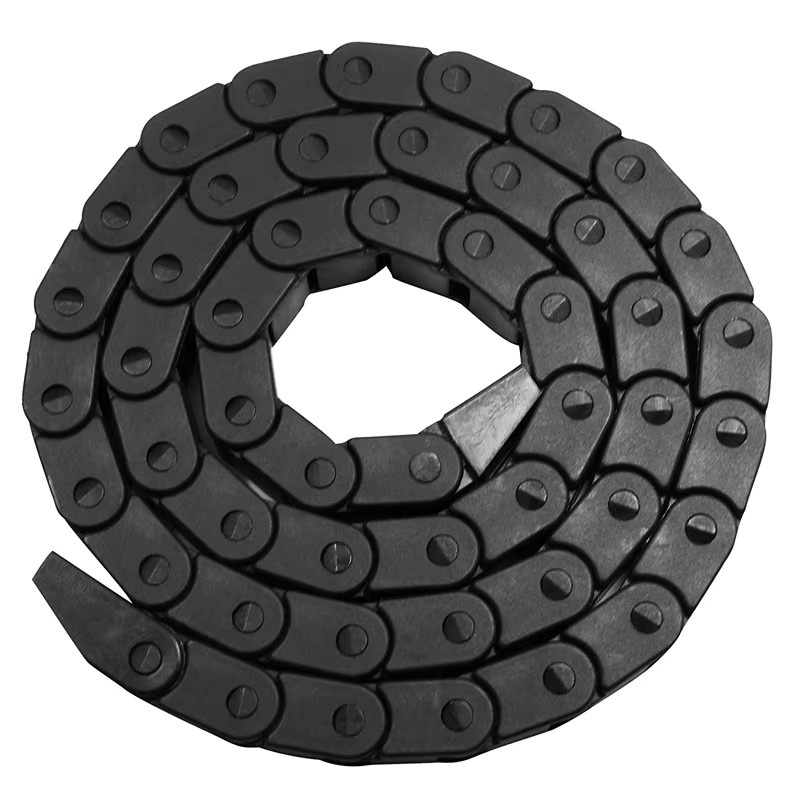 AOKIN Kunststoff-Kabelkette mit Drahtträger in Schwarz, Länge: 1 m, ideal als CNC-Kabelkanal und Schleppkette für CNC-Fräsmaschinen - Bild 2