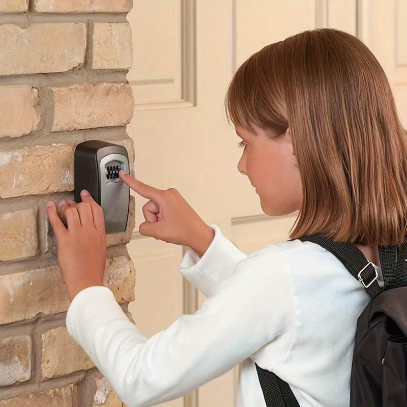 Bnation Ultra-Secure Flip-Top Schlüsselsafe in Schwarz aus Metall und Kunststoff mit Kombinationszifferblatt und Passwortsperre - Bild 2