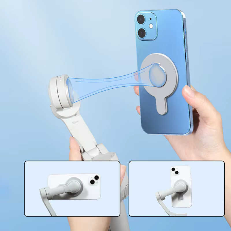 DJI Magnetischer Ring Clamp Halter für Magsafe kompatible Smartphones, passend für DJI Osmo Gimbal Stabilisatoren OM7, OM7P, OM6, OM5 und OM4 SE - Bild 3