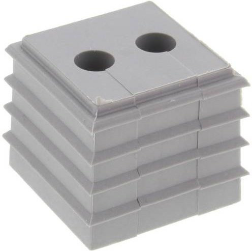 Wiska CDKG 2x5-6 V0 LG Dichteinsatz aus Kunststoff in Grau, 10 Stück - Bild 1