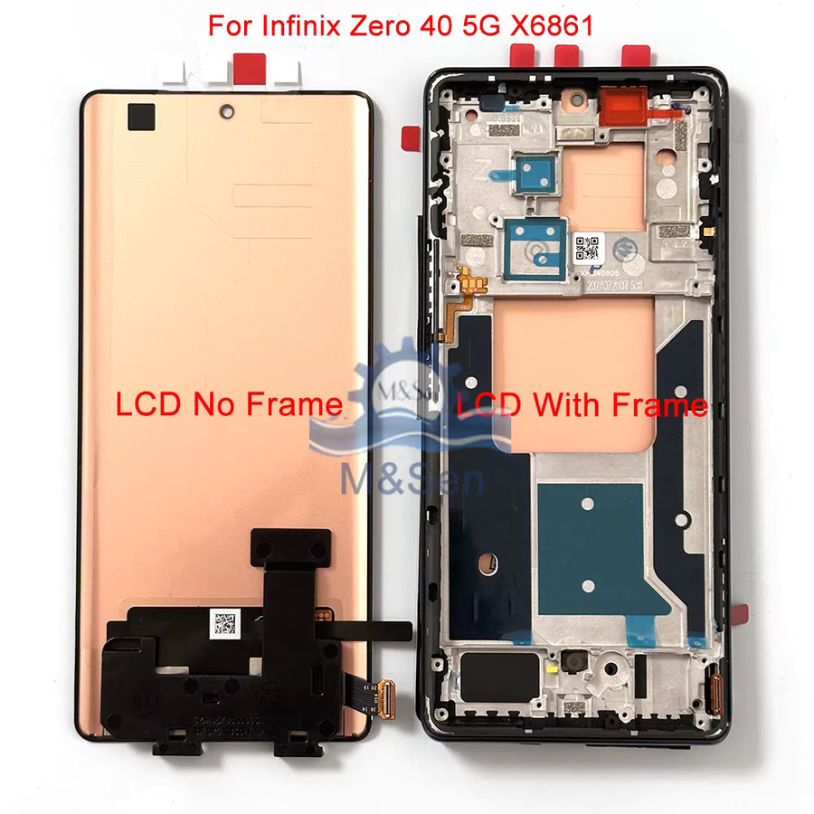 Infinix Zero 30 4G und Zero 40 5G Ersatzdisplay mit 6,78 Zoll Original AMOLED LCD Bildschirm und Rahmen - Bild 2