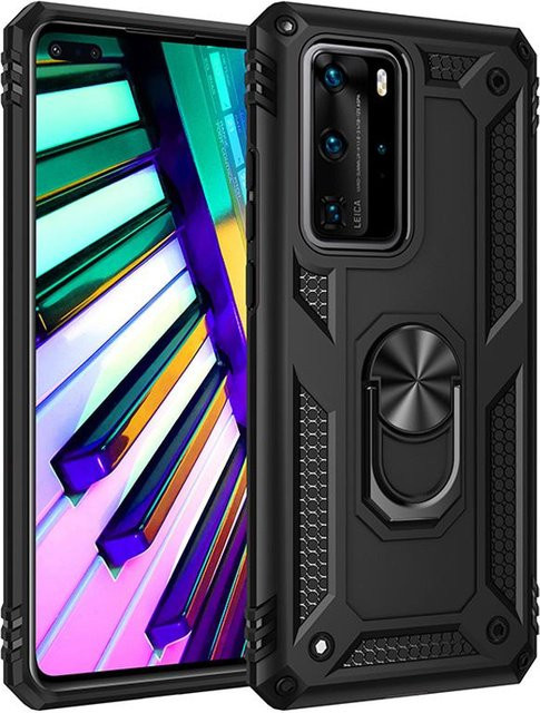 Stoßfeste Schutzhülle für Huawei P40 P30 P20 Lite Pro Mate 20 30 40 Lite Pro und Nova 5T 7i 6se 7se in Schwarz - Bild 1