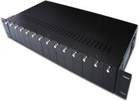 Digitus Professional DN-82000 Modulare Erweiterungseinheit 14-Slot-Medienkonverter-Chassis in Schwarz, 2U, Rack-montierbar - Bild 1