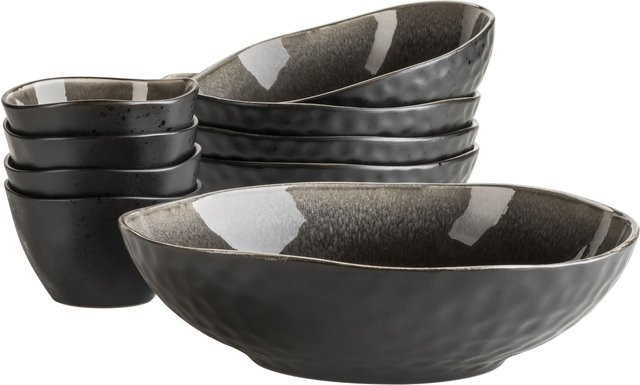 Mäser Schüssel-Set Niara Organic aus Keramik in Braun und Schwarz - Bild 1
