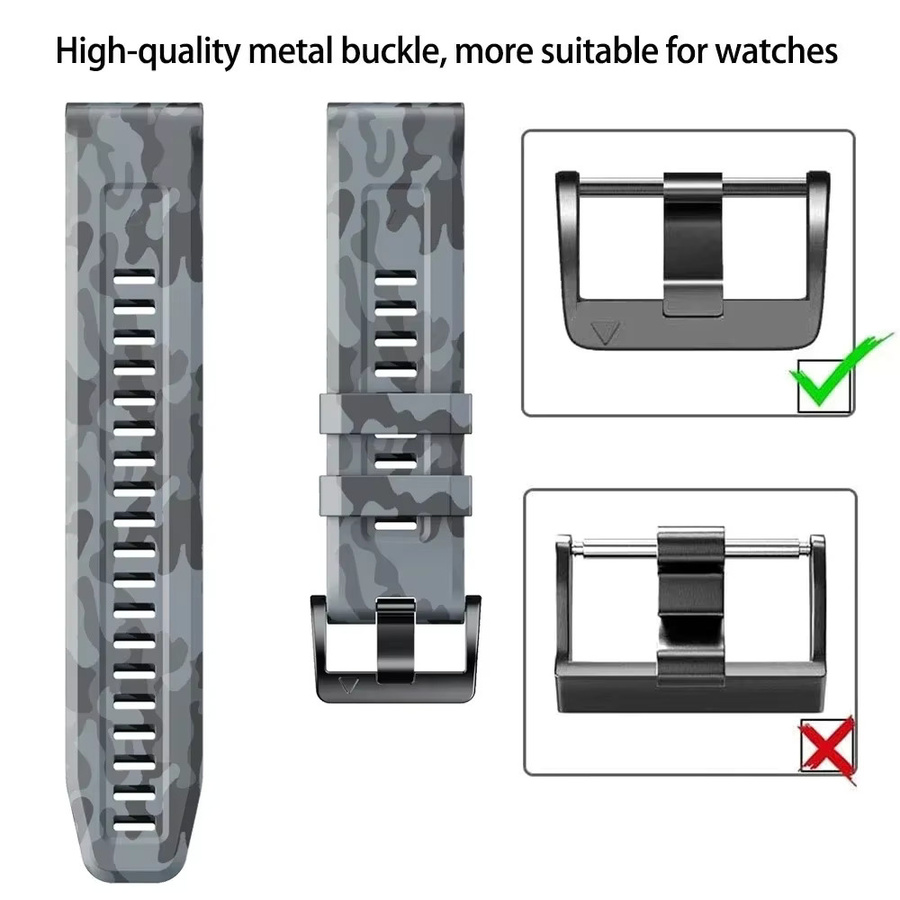 Smartwatch-Armband Camo-Silikon, 26 22 mm, Unisex - Bild 2