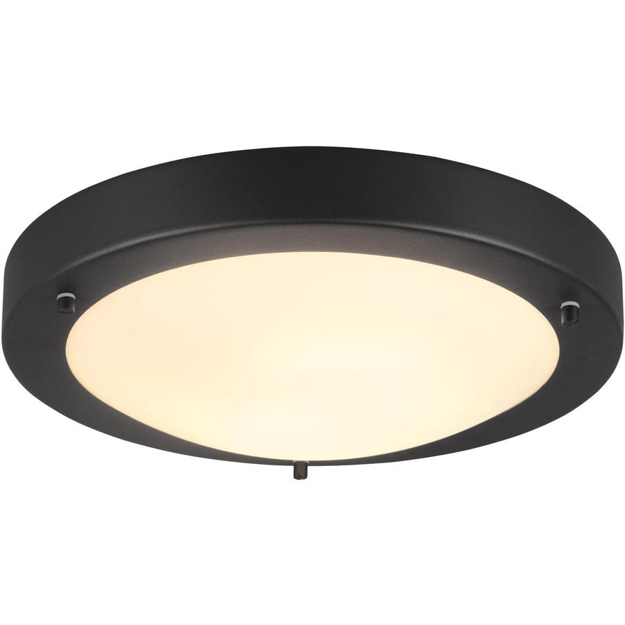 Trio Deckenleuchte Condus in Schwarz Matt mit E27 Fassung, H x B x T: 8,0 x 31,5 x 31,5 cm - Bild 2
