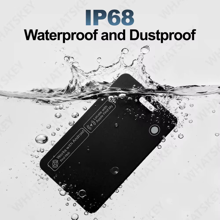 Peocke Kabelloser Bluetooth-GPS-Tracker für Geldbörsen, Wasserdichter Ortungsfinder Kompatibel mit iOS und Google Find My, Schwarz - Bild 6